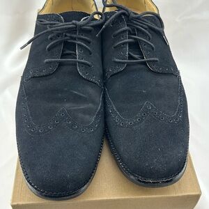 Cole Haan Black Suede Oxford Shoes